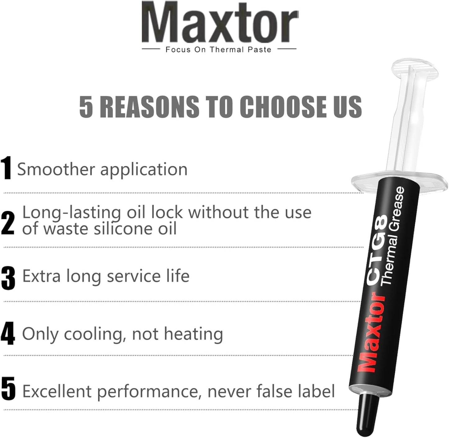 CTG08 High-Performance Thermal Computer  Paste (12.8 W/mK) – Non-Conductive CPU & GPU Thermal Compound for PC Building & Gaming