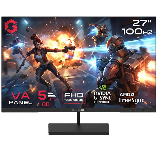 GAMEON GB27F100 Basic Series 27" FHD, 100Hz, 5ms, VA Panel Gaming Monitor - Black