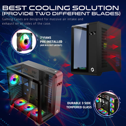 GAMEON GO-Infinity ARGB mid tower PC case - close-up detail