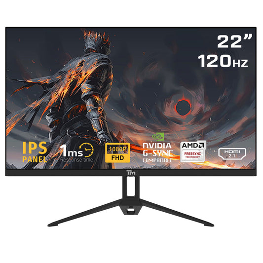 Twisted Minds ECO SERIES 22” FHD, 120hz, 1MS, HDMI 2.1 & DP 1.4 Gaming Monitor - TM22FHD120IPS