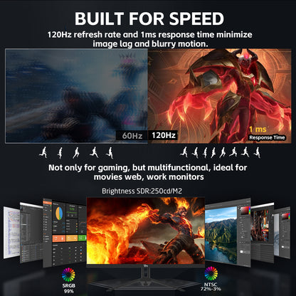 Twisted Minds ECO SERIES 24” FHD, 120hz, 1MS, HDMI 2.1 & DP 1.4 Gaming Monitor - TM24FHD120IPS